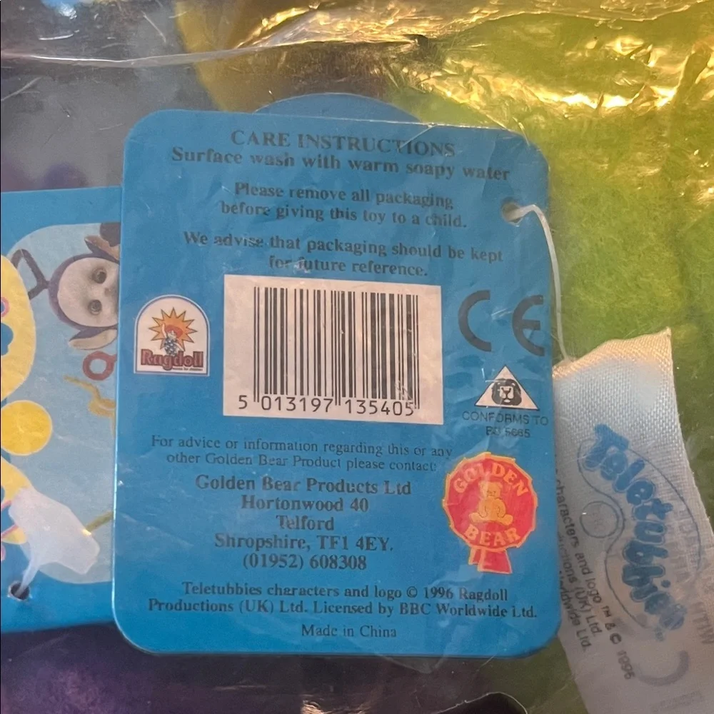 1996 Teletubbies Plush Set of 4 NWT Ragdoll- Golden Bear UK –
